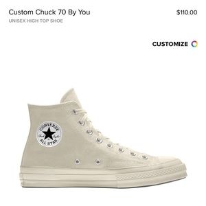 Converse high tops custom 70 size 8.5